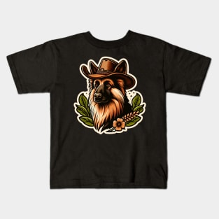 German Shepherd Cowboy Kids T-Shirt